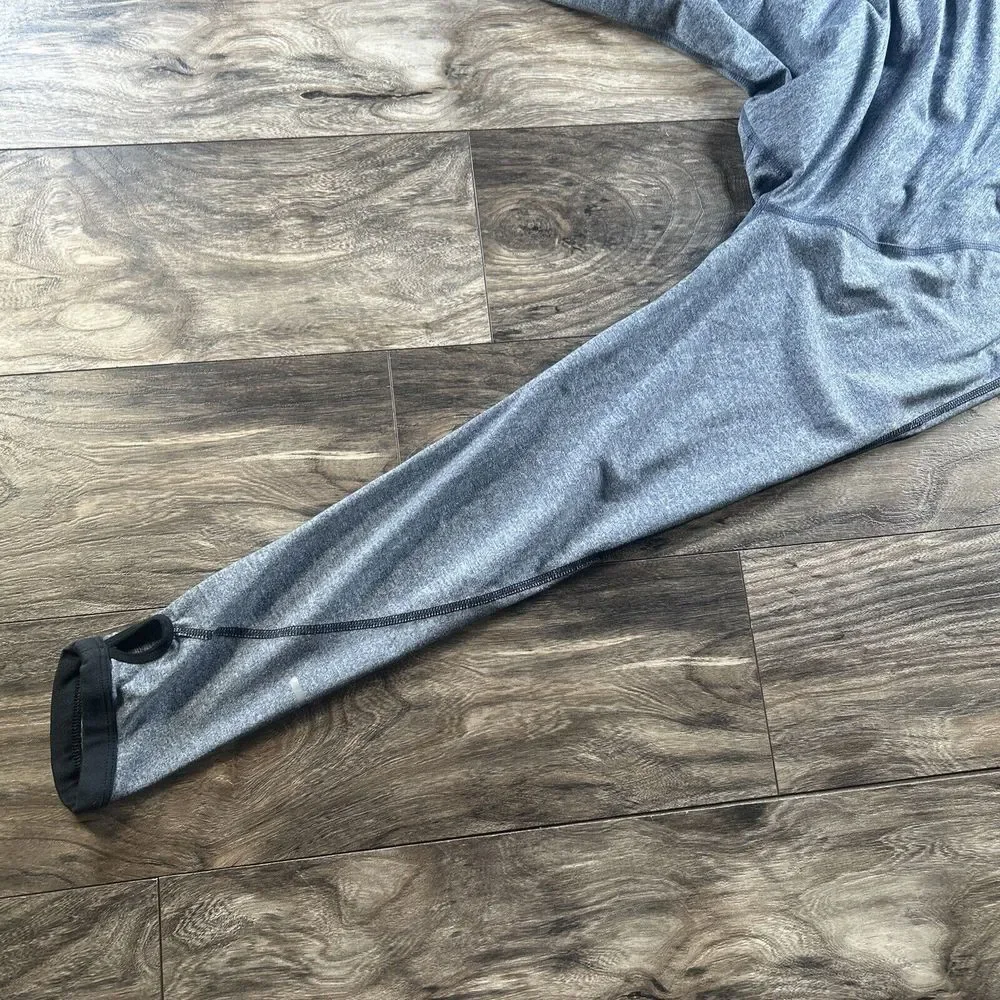 Nike Running Shirt Womens Medium Gray 1/4‎ Zip Element Gym Training Athleisure